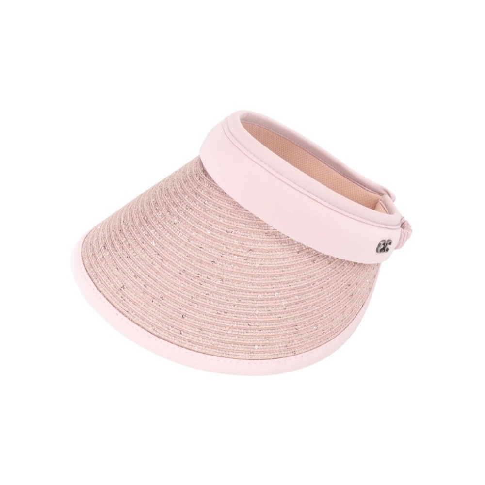 #169-I Chic Trendy Pink Sequin C.C Visor